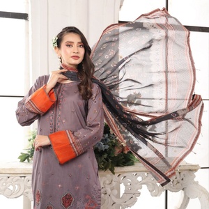 Dr Haris Designer Suits Adultes Volume Pehnawni Collection Daily Wears Shalwar Kameez Lawn Fabric Heavy Indian/Pakistani - Product Image 6