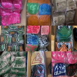 หมวกบีนนี่ถักไหมพรม Y2K ใหม่ปรับแต่งได้หมวกบีนนี่ลายตัวอักษรฮิปฮอปผ้าไหม - Product Image 5