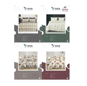 ชุดผ้าปูที่นอนคอตตอน 4 ชิ้น RICH BIRD ลายดอกไม้ พร้อมปลอกผ้านวมและปลอกหมอน สำหรับทุกฤดูกาล คอลเลคชั่นเครื่องนอนสำหรับบ้าน - Product Image 1