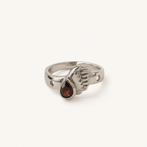 Bague Grenat Aile de Gardien pour Enfants - Bague Ouverte en Cuivre Plaqué Or avec Design Étoile Créatif - Product Image 5