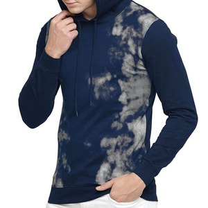 Industrie directe en gros hommes haut de gamme mode sweat Street Style Vintage polaire 100% coton coupe ample lavé teint à capuche - Product Image 3