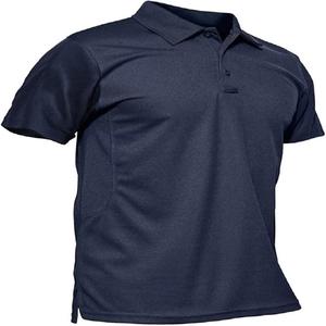 Polo de golf para hombre, camisetas tácticas de manga corta de rendimiento, camiseta de golf de Piqué, camiseta de manga corta de algodón 100% - Product Image 6