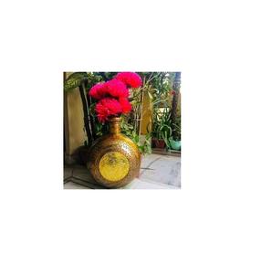 Florero de Metal de latón para el hogar, artículo decorativo de mesa para cama, sala de estar, oficina, gran oferta - Product Image 1