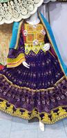 LES FEMMES MODESTES PORTENT DES ROBES DE STYLE AFGHANI AVEC PEINTURE ROBE TRADITIONNELLE DE STYLE AMÉRICAIN AVEC TRAVAIL FAIT À LA MAIN ROBE DE FÊTE DE MARIAGE