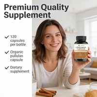 Capsules de suppléments de cannelle de Ceylan 1200mg avec logo personnalisé pour le soutien de la santé naturelle