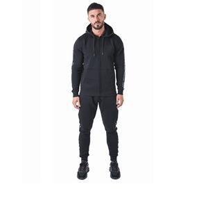 Chándal de entrenamiento de dos piezas de invierno personalizado de alta calidad Unisex tiras laterales maternidad características ecológicas para chándal de hombre - Product Image 4
