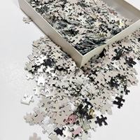 Fabricant de puzzles en bois DIY personnalisés Flower Hill |   501-1000 pièces de papier cartonné gris pour puzzle, vente en gros et cadeaux