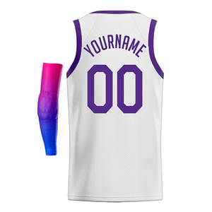 Maillot de basket-ball cousu Logo personnalisé uniformes rayé maillots de basket-ball vierges pour hommes chemise de sport athlétique en maille - Product Image 3