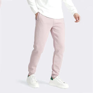 กางเกงวิ่งเข้ารูปสำหรับผู้ชายกางเกงกีฬาผ้าฝ้ายพลัสไซส์พร้อมกระเป๋าซิปปรับแต่งโลโก้ได้ตามต้องการ - Product Image 4