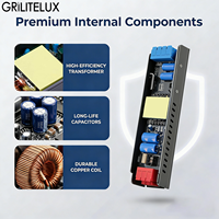 Alimentation à découpage à tension constante 60W-500W, ultra-mince, à LED simple, 100-250V AC/DC 12V 24V IP20, pour usage industriel, directement de l'usine