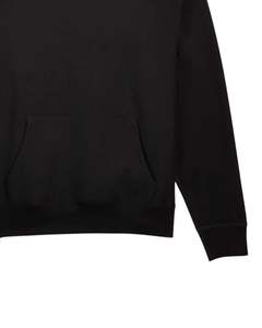 Black Fleece <b>Tracksuit</b> Set for Unisex <b>Plain</b> Hoodie and Jogger Pants Two Piece Outfit Warm Winter Casual Wear Elastic Waist OEM - Product Image 6