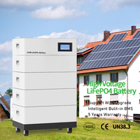 Batterie de stockage d'énergie domestique haute tension 10 kWh HV LiFePO4 avec surveillance Wi-Fi pour système solaire résidentiel