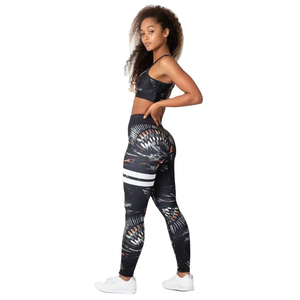 Wholesale <b>Women</b> <b>Leggings</b> Butt Scrunch Sports High Waist Tummy Control 7/8 Gym Fitness Yoga Pants with Pocket - Product Image 1