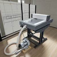 Hochpräzise CCD-Kamera Auto-Konturschnitt Doppelkopf-Desktop-Vakuum-Adsorptions-Vinyl-Aufkleber Papierbox PVC DTF Flachbett-Schneidemaschine