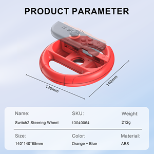 ชุดพวงมาลัย Startrc Games 2ชุดสำหรับ Joyon-<span class=keywords><strong>Super</strong></span> <span class=keywords><strong>Mario</strong></span> ตัวควบคุมเกมแข่งรถและอุปกรณ์เสริมสำหรับสวิตช์ - Product Image 2
