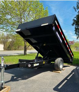 Free Delivery 5 Ton Dump Tipping <b>Trailer</b> for Farm Transportation in Used Condition. - Product Image 5
