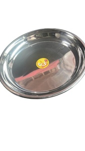 Plato Thali de Acero Inoxidable para Uso Diario en la Cocina, Construcción Duradera, Ligero, Apto para Lavavajillas, Apto para Cocina de Gas e Inducción - Product Image 1