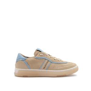 Chaussures de marche Valentino Sneaker Glossy Camoscio Contrast-Beige/Sky - Product Image 1