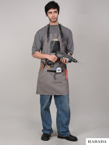 Tablier en toile polyvalent avec poches à outils pour tous les types de travail Tablier pour le travail du bois à sangle réglable, tablier en toile - Product Image 5