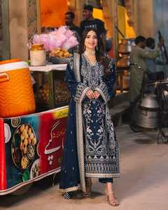 Fabricante personalizado mujer tradicional afgano elegante seda Salwar Kameez tradicional afgano étnico ropa 502 piezas para - Product Image 4