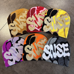 Hot Selling Beanie Cap Adult Colorful Patterns With Printed Slim Fit Character Use Low MOQ Wholesale Rate Beanie Cap For Sale - Product Image 1