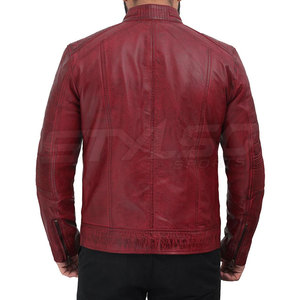 STYLSO SPORTS TT-502 Veste en cuir pour homme, prix de gros OEM, nouvelle mode, respirante, col mandarin, hiver, style urbain - Product Image 2