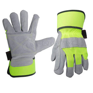 ถุงมือทำงานผ้าโพลีเอสเตอร์สำหรับผู้ชายถุงมือหนังระบายอากาศได้ดีมีความปลอดภัยสำหรับกลางแจ้งมีโลโก้ตามสั่ง - Product Image 1