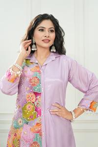 ชุดผ้าไหมยืดได้สำหรับผู้หญิงชุดผ้าไหมแบบสองข้างสำหรับงานเย็บปักถักร้อยแบบอินเดียความต้องการสูงใหม่ล่าสุด2024 - Product Image 5