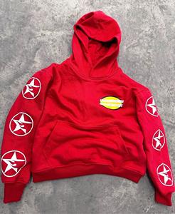 Sweat à capuche unisexe en coton de haute qualité avec mousse 3D pour broderie, design de logo personnalisé, épais et surdimensionné pour homme - Product Image 4