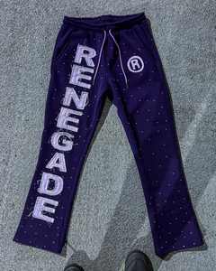 OEM ODM survêtements brodés personnalisés de détresse survêtements élégants 350GSM 100% coton Sun Fade Tracksuits - Product Image 5