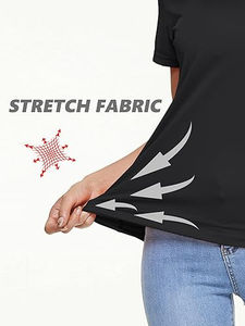 Venta al por mayor de la prima delgada de las mujeres de la camiseta de verano de impresión personalizada de manga corta 100% algodón suave de alta calidad XL tamaño de estilo de moda - Product Image 5