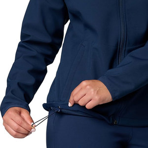 Veste softshell personnalisée pour hommes, automne, vêtements d'extérieur imperméables et respirants, tissu denim, style vintage avec service OEM - Product Image 6