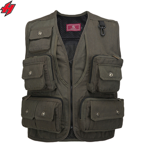 OEM verano al aire libre para hombre característica ropa multifuncional pescador sin mangas senderismo chalecos hecho a medida Chaleco de pesca - Product Image 6