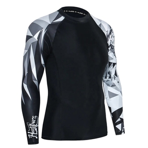 T-shirt de compression RashGuard pour hommes, manches courtes et longues, personnalisable, protection MMA, collection 2026 - Product Image 5
