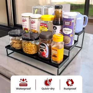 Multipurpose <b>Kitchen</b> <b>Spice</b> Glass <b>Spice</b> <b>Rack</b> for <b>Kitchen</b> Seasoning Organizer Holder - Product Image 3