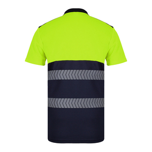 Camisetas Polo de Trabajo de Seguridad Reflectantes de Manga Larga para Hombre, Chaleco de Tela de Poliéster de Alta Visibilidad, Logotipo Personalizable - Product Image 5