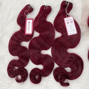 ที่มีคุณภาพสูงร่างกายน้ำหยักเวอร์จินมนุษย์ผมรวมกลุ่มต่อผม APOHAIR 100% เครื่อง3จักรเย็บผ้าคู่ Wefted การรวมกลุ่มที่มีหน้าผาก - Product Image 3