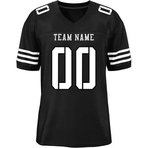 Streetwear OEM Maillots de football américain Sportswear Clubwear Maille de polyester respirante à séchage rapide Logo de l'équipe Numéros - Product Image 3