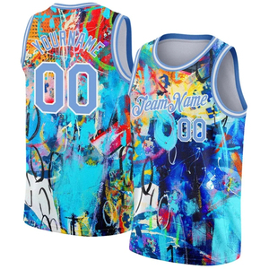 Wholesale Custom <b>Basketball</b> Jerseys Adults Sublimated Design Breathable Printed Sleeveless 100% Polyester 180g Team Names - Product Image 4