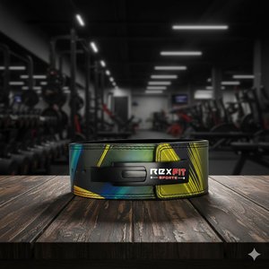 Cinturón de Potencia Profesional para Levantamiento de Pesas Rexfit, Cuero Genuino de Vaca, Hebilla de Palanca, Soporte para Gimnasio y Levantamiento de Pesas - Product Image 2