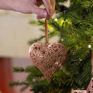 Dernière arrivée belle couleur dorée étoile/coeur et articles de Noël en forme d'arbre cadeaux de pendaison de crémaillère - Product Image 3