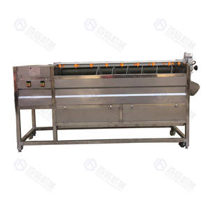 Chaîne de production automatisée à grande échelle de poudre de gingembre, machine à trancher le gingembre motorisée par PLC, en acier inoxydable 304, 100-2000 kg/h - Product Image 3