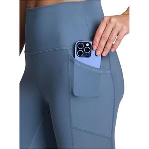 Leggings Deportivos de Cintura Alta con Cordón Ajustable para Mujer, Ecológicos, de Secado Rápido, de Spandex/Poliéster, Sólidos, con Efecto Push-Up, para Yoga y Uso Casual - Product Image 5