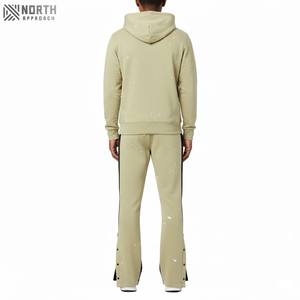 Ensemble survêtement homme hiver 2025 de haute qualité, sweat-shirt et pantalon de survêtement, 100% coton respirant, pantalon évasé - Product Image 5