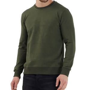Sudadera de Cuello Redondo Extra Grande para Hombre, de Poliéster/Algodón, de la Mejor Calidad, Impresión Digital OEM, Diseño Sólido, Ropa de Invierno al por Mayor - Product Image 1