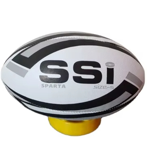 Pelota oficial de rugby tamaño 5 duradera con agarre mejorado y vejiga de goma para Precisión y rendimiento constante - Product Image 1