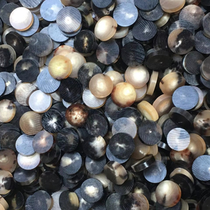 Botones de cuerno de búfalo hechos a mano 14mm estilo vástago cuerno Real Natural traje de ágata personalizable Sheeri suministros promocionales para fiestas - Product Image 1