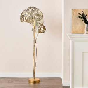 Modern Luxury Living Room Home <b>Decor</b> Elegant <b>Mushroom</b> Shape White Fabric Floor Lamp Stylish Golden Stand LED <b>for</b> Home Office Use - Product Image 5