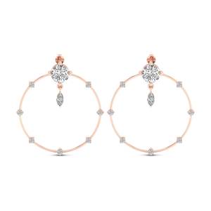 REYES OEM ODM Bijoux personnalisés en or massif 14K 18K Diamant cultivé en laboratoire CVD HPHT Boucles d'oreilles à visser pour femmes Bijoux fins - Product Image 2