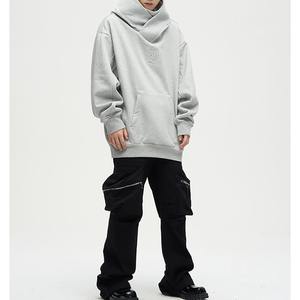 Streetwear d'hiver de haute qualité fabriqué sur mesure, pull-over décontracté avec poches épaisses, sweat à capuche unisexe doublé en fourrure Sherpa en polaire, vente en gros - Product Image 5